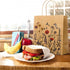 Kolldenn 24 8 3.9 9 6 Pcs Vintage Floral Wildflower Gift Bags Flower Kraft Paper Printed Candy Goodie Bags with Handles