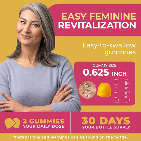 Gummies 60 Gummies (Pack 1) Lubracil Menopause for Women - Menopausal Supplements for Hot Flashes, Night Sweats, Mood