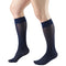 Truform Women's Knee High Sheer Compression Stockings, 8-15 mmHg, 20 Denier, Navy, Large