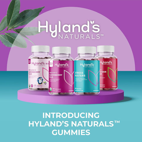 Hyland's Naturals Organic Elderberry Plus Gummies, Black Elderberry with ZINC and Vitamin C, Immune Support 60 Vegan