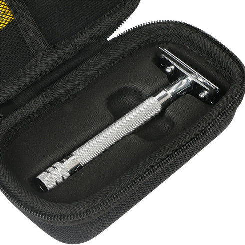 Khanka Hard Travel Case for WEISHI Double Edge Safety Razor/Merkur Long Handled Razor Replacement