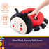 Special Supplies Ladybug Sensory Vibrating Pillow, Pressure Activated for Kids and Adults, Plush Minky Soft