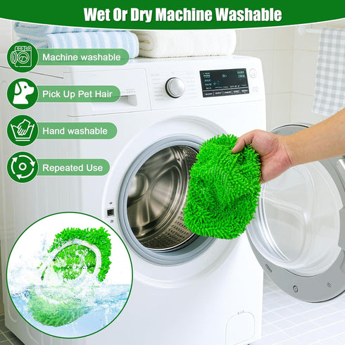 Vickorpen 5PCS Mop Pads for Swiffer Sweeper Reusable Microfiber Dry Wet Replacement Mop Pad Refills Sweeping Mopping