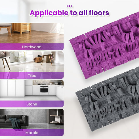 16 Pack Replacement Mop Pads | Compatible with Swiffer PowerMop | Washable Replacement Mop Refill Pads