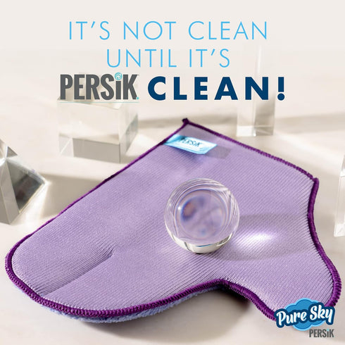 Pure-Sky Glass Cleaning Cloth Glove - JUST ADD Water No Detergents Needed Streak Free Magic Ultra Microfiber Window