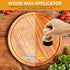 Tcwhniev Cutting Board Oil Wax Applicator with Lid and Ergonomic Handle, Wood Cutting Board Oil Applicator, Versatile