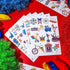 Maitys 288 Pcs Carnival Circus Tattoos for Kids, 48 Styles Temporary Tattoos for Birthday Party Decorations