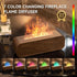 Humidifier,7 TMEHM Sound Reactive Flame Air Diffuser Colors Aromatherapy Essential Oil Diffuser,Ultrasonic Aroma