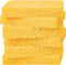 Heavy Duty Cellulose Kitchen Sponges, Tough Mess Cleaning without Scratching, Pop Up Eco Sponges DIY Orange (6 Pack)