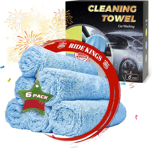 Microfiber Rags Car Interior & ExteriorCar Towels Highly AbsorbentLint Free and ReusableCleaning