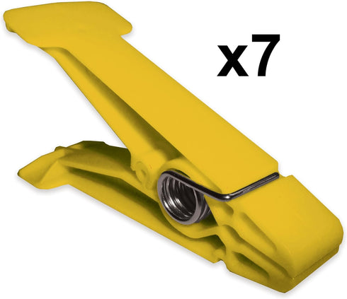 Rehabilitation Advantage Set of 7 Resistive Pinch Pin Hand Exercisers, Yellow