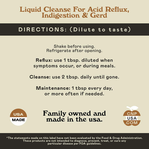 Acid Reflux Complete 8oz - Natural Organic Liquid Heartburn, GERD, & Amish Reflux Relief Remedy