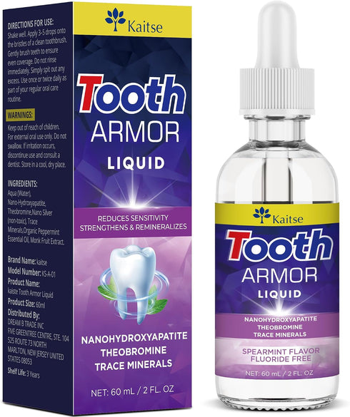 Kaitse Cavity Healing Tooth Armor: Nano Hydroxyapatite Daily Care Drops for Tooth Surface