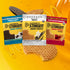 Pack 18, 6 Pack Honey Stinger Organic Energy Waffle Fan Favorites Variety of Vanilla, Cookies and Cream, Each of Peanut