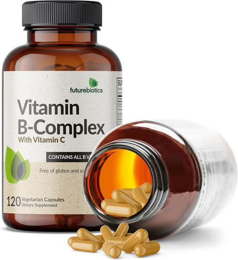 Immune 120 Futurebiotics Vitamin B Complex with Vitamin C Supports Energy Production, Nervous System & Support