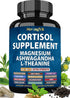 StrongVit Cortisol Supplements for Women and Men with Magnesium, Ashwagandha & L-Theanine.