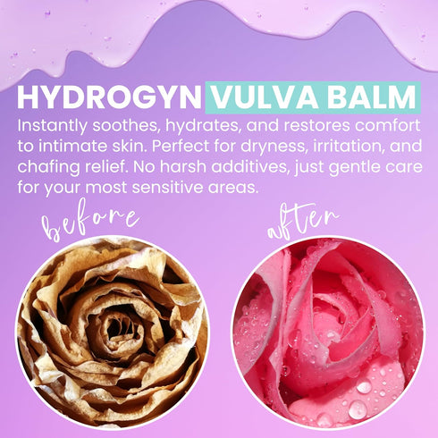 HydroGyn Vulva Balm | Vaginal Moisturizer & Menopause Support | Relieves Feminine Dryness, Itching & Irritation |