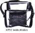 Trave Medium Makeup Brush Buddy - Cosmetic Kits Storage Organizer Bag with 4 Dividers & Shoulder Straps