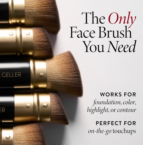 LAURA GELLER NEW YORK Retractable Black Kabuki Brush - Makeup Brush for Liquid, Cream and Powder Face