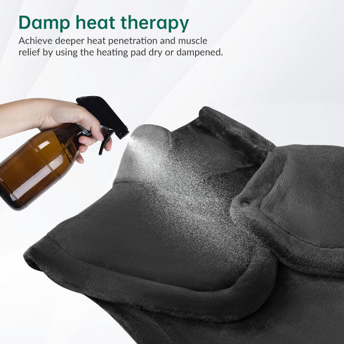 Snailax Heating Pad for Back Pain Relief, Electric Large Heating Pad for Neck and Shoulders, Auto Shut Off