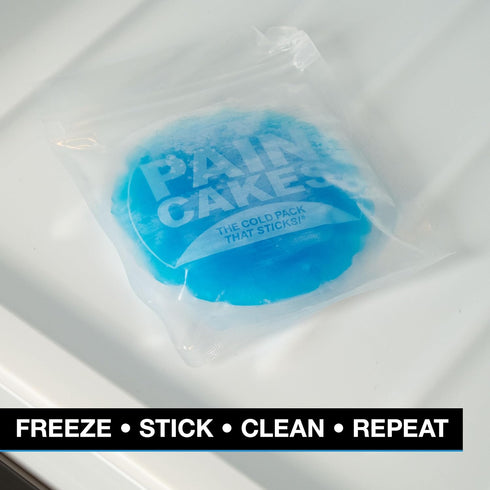 Reusable Round Cold Pack - Stickable Ice Pack for Targeted Cold Therapy, Latex-Free Cold Compress (100x Re-Stickable)