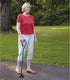 Carex Self Standing Sturdy Non-Slip Rubber, Stabilizing Four Pronged Cane Tip, Black