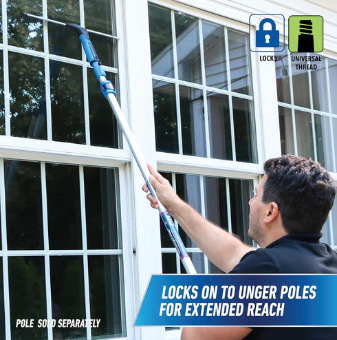 Unger Professional 18” EZ Change Window & Glass Cleaning Squeegee - Streak Free Results for Large and Small Windows