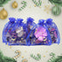 SUNGULF 100Pcs Sheer Organza Drawstring Pouches, 4x5 Inches, Blue, Wedding Party Favor Bags