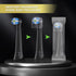 Compatible with Oral-B iO 3/4/5/6/7/8/9/10 Series, 10 Pack Replacement Brush Heads for Electric Toothbrush (Black)