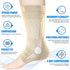 NEENCA Ankle Brace for Pain Relief, 2 Pack Compression Sleeves Set, Support Stabilizer for Achilles Tendonitis, Plantar