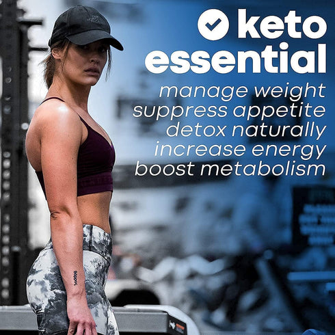 Herbtonics Apple Cider Vinegar + Keto BHB Formula - Digestion & Detox Support, Appetite Control Supplement.