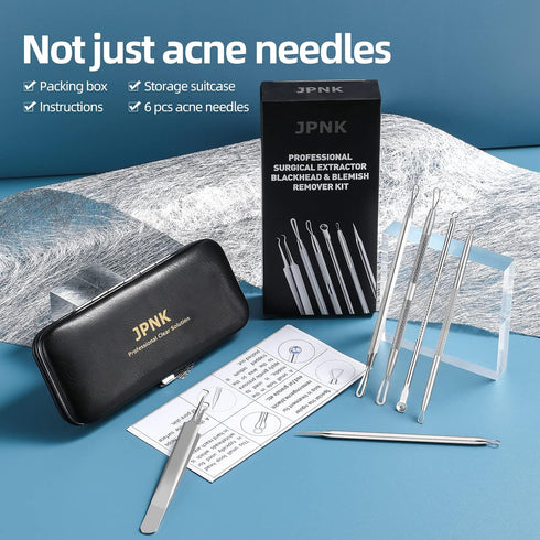 JPNK Blackhead Remover Comedone Extractor, Acne Removal Kit.