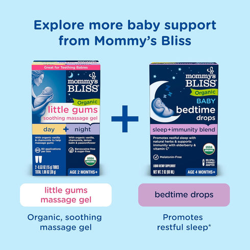 Mommy's Immune 400IU 0.34 Oz (30 Bliss Baby Probiotics + Vitamin D Drops, Supports Digestive Health & Function*
