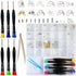 Eyeglass Repair Kit with 220PCS Nose Pads, 6PCS Precision Screwdrivers, Screws & Tweezers for Glasses Repair