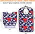 Oulisen 3 Pcs Adult Bibs For Women With Crumb Catcher, Reusable Waterproof Large Bibs For Adult, Clothing Protector