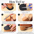 IANFAN 2 1/5 Inch (5 mm) Pairs Shoe Repair Rubber Heels, Anti-Slip shoe heel repair kit Cuttable Boot Heel Replacement