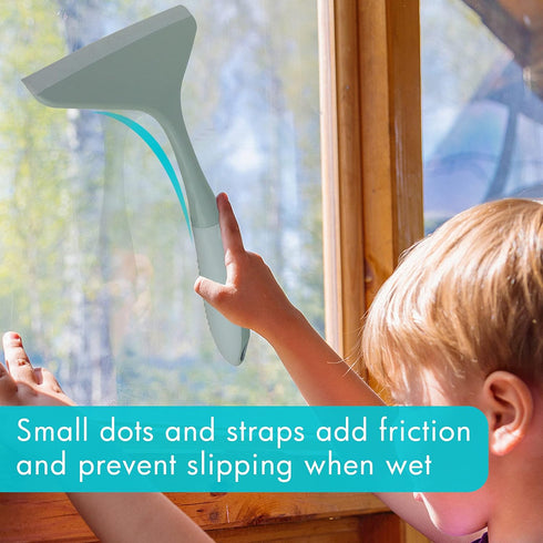PHYEX 2-Pack Window Squeegees Scrubber for Cleaning Shower, Glass, Window, Tiles