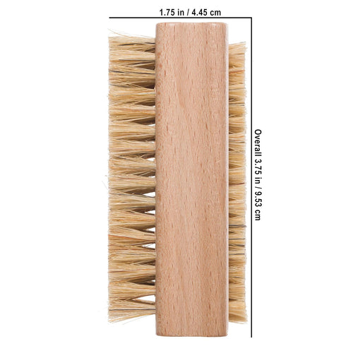 Redecker Natural Pig Bristle Nail Brush, Untreated Beechwood Handle, 3-3/4-Inches