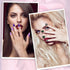 Maitys Glitter Nail Wraps Polish Strips, 16 Sheets Self Adhesive Solid Color Fingernail Stickers with 2 Nail Files