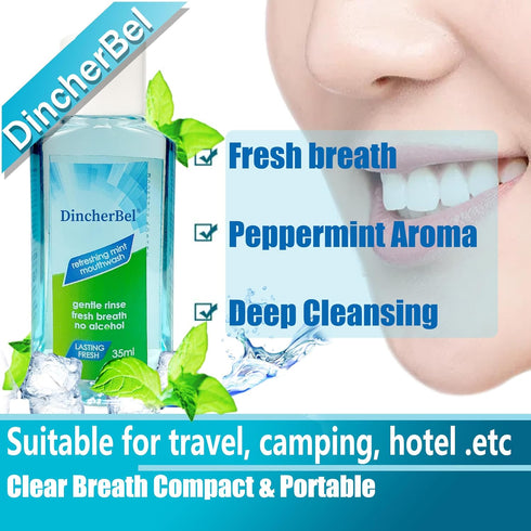 Portable Mouthwash Travel Size, Original Mint, 35ml/1.2oz (48 Pack)