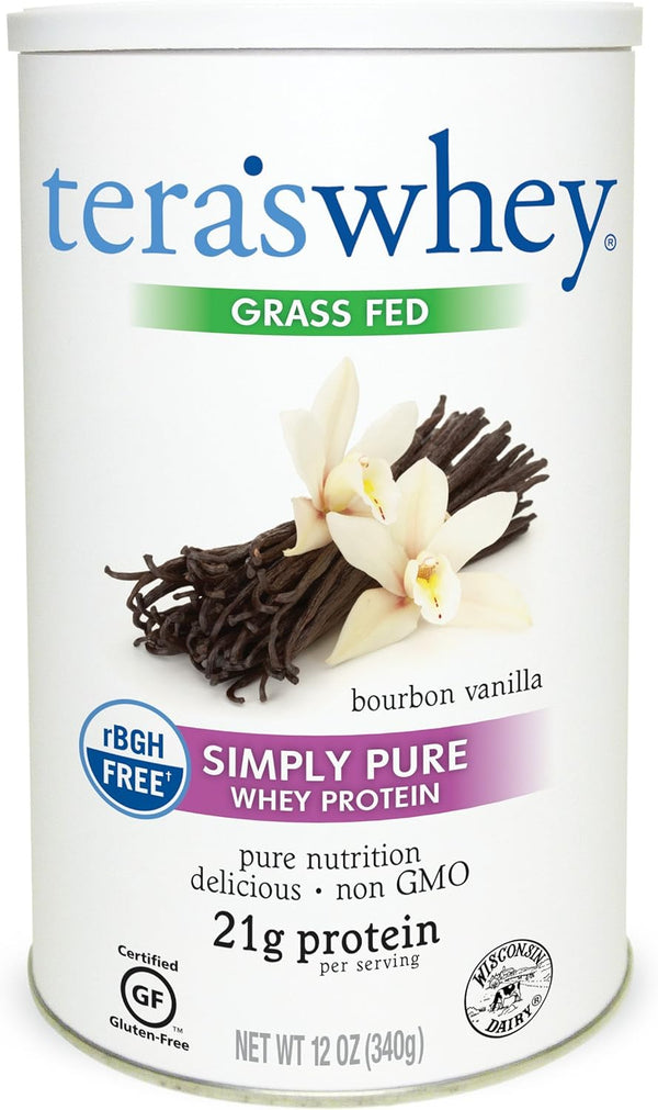 teraswhey Simple Pure Whey Protein, Bourbon Vanilla, 12 oz
