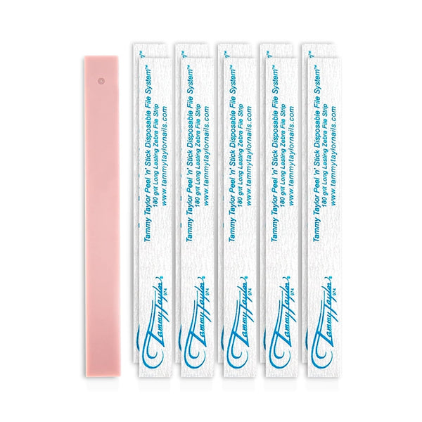Tammy Taylor Finger Nail Files for Natural Nails, 180 Grit Nail Filer, Professional Manicure Tools