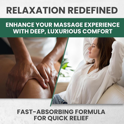 Sore Muscle Massage Oil for Massage Therapy with Arnica, Eucalyptus & Tea Tree Oil Blend for Deep Muscle Relief