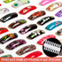 Maitys 6 Sets 216 Tips Double Layer Nail Color Display Card, Plastic Nail Polish Sample Display with Chain