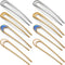 WILLBOND 8 Pieces French Hair Pin, Metal U Shaped Pins, 4 Inch Chignon Sticks for Women