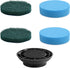 Sweepulire 4 Pack Sponge Scrubber and Scouring Pad for SW1 Cleaning Brushes