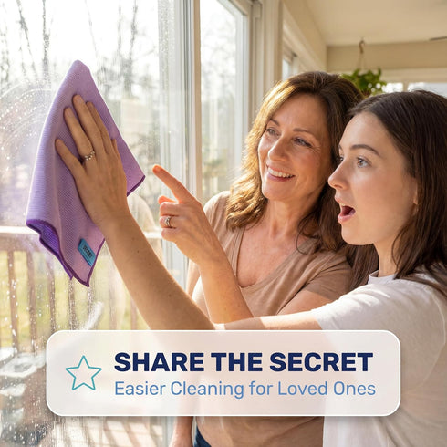 Pure-Sky Microfusion Window Thickened Magic Cleaning Cloth - Microfiber Streak Free Cleaning Cloths Reusable Magic