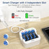 Hixon 1.5V AAA Rechargeable Lithium Batteries, 4-Pack 1100mWh Pre-Charged Li-ion Battery & 1H Ultra Fast Charger