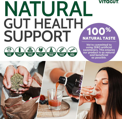 Liquid Probiotic, Prebiotics & Postbiotics - 3-in-1 Organic, 50 Billion CFU, Vegan Probiotic for Gut Health