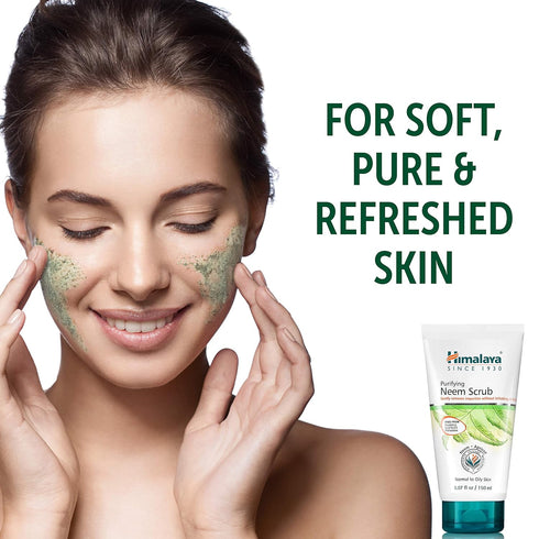 Himalaya Purifying Neem Scrub for Deep Clean, Exfoliate & Purifies Skin, 5.07 oz